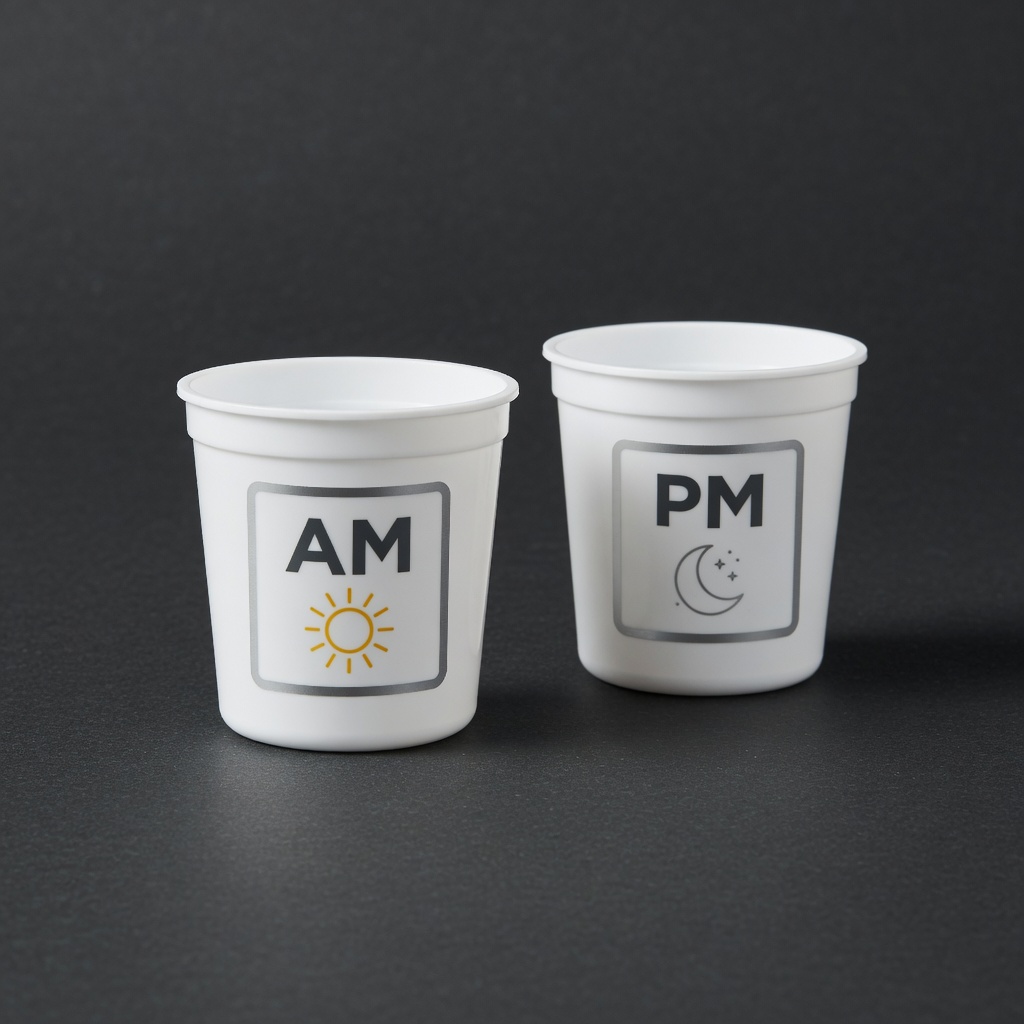 AM PM Pill Cup Duo for Optimus